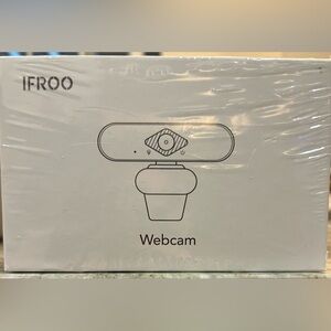 Black Webcam with Privacy Shutter